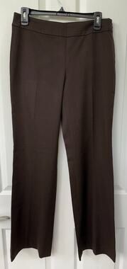 Cache dark brown vintage size 2 dress pants straight leg